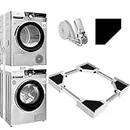 Kiss Core Kit d'empilage universel de 73,7 cm pour machine à laver et sèche-linge, 73,7 cm/71,1 cm/68,6 cm pour machine à laver et sèche-linge, y compris sangle à cliquet