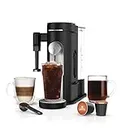Ninja PB051 Pods & Grounds Specialty Single-Serve Coffee Maker, K Pod Compatible, Built-In Milk Frother, Cup Travel Mug Sizes, Black, 6-oz. to 24-oz