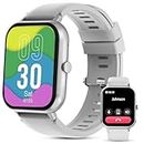 DOVIICO Smartwatch für Herren und Damen, 4,6 cm (1,8 Zoll), voller Touchscreen, Smartwatch für Android iPhone, 123+, Sport-Fitness-Tracker mit Bluetooth, Anruf/Wetter, Schrittzähler, Kalorien,