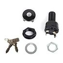 HENGHA Golf Cart Starter Ignition Switch with Keys Used for Club Car Precedent Electric 2004-Up 2-PIN OEM#102508601