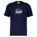 Genuine Lacoste Logo Croc Short Sleeve Crew Neck T-Shirt / Tshirt / Tee in Blue