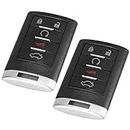 X AUTOHAUX 2pcs 315MHz OUC6000066 Replacement Keyless Entry Remote Car Key Fob for Cadillac CTS 2008-2013 DTS 2008-2011 SRX 2007-2009 20998281 5 Key Button