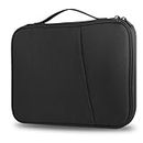 iPad Pro 12.9 Sleeve, Padded Protective Tablet Sleeve Carrying Case for iPad Pro 12.9 M2/M1/2018-2020, Surface Pro 9/8/X/7/6, 12.4 Galaxy Tab S8/S7+ (Black-12.9in)