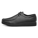Beckett Bailey Mens Coated Leather Black Shoe - Size 7 UK - Black