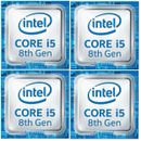 Intel Core i5 8. GEN PC Laptop Computer Abzeichen Aufkleber Etikett MENGE 1