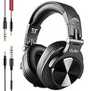 CLAW SM50 Professional Studio Monitoring DJ Wired Over Ear Headphones with 2 Detachable Cables (2.8m Coiled Cable & 1.2m Straight Cable with Mic and in-line Controls) (SM50)
