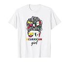 Half Mexican And Ecuadorian Mexico Ecuador Flag Girl Women T-Shirt