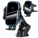 Baseus Automatic Clamped Qi 15W Wireless Car Charger Mount Air Vent Phone Holder