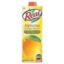 Real Alphonso Mango Fruit Juice-1L | Rich In Vitamin C | No Added Preservatives, Artificial Colors & Flavours | Goodness Of Best Fruits | Tasty, Refreshing & Energising