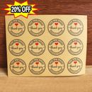 12Pcs Thank You Stickers Seal Labels Craft Packaging hot Kraft Sticker`-`