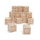 Uncle Goose Uppercase Animal Print Alphablank Blocks - Made in The USA