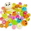 Wanruisi 30 Pack Squishy Toy Jumbo Food Squishise Cat Hamburgers Cream Scented Slow Rising Squishies Charms, Kid Toy, Lovely Toy, Stress Relief Toy, Cell Phone Straps Key, Chains Stress Relief Toy