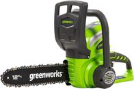 Greenworks G40CS30 Segatrice senza fili, lunghezza barra 30 cm, velocità catena 4,2 m/s, 40 V &