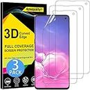 4youquality [3-Pack Screen Protector for Samsung Galaxy S10, Soft TPU Ultra HD Film, [Support Fingerprint Sensor] [NOT for S10+][LifetimeSupport]