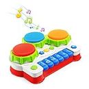 Baby Musical Toys, Toddler Educational Learning Musical Drum Piano Toys, Infant Interactive Learning Development Toys for Age 6 Months Plus Baby Toddler