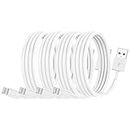 4 Pack Apple MFi Certified iPhone Charger Cable 2m, Apple Lightning to USB Cable Cord 2 metres Fast Charging Apple Phone Long Chargers for iPhone13/12/12 mini/ 11/11Pro/Max/X/XS/XR/XS Max/8/7/6/iPad