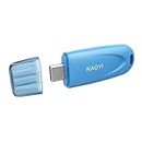 RAOYI 64GB Type-C Flash Drive USB 3.1 USB C Flash Drive Type C Thumb Drive Portable Memory Stick with Keyring Hole High-Speed Pen Drive for Laptop Smartphone Tablet Mac USB-C Devices, Blue