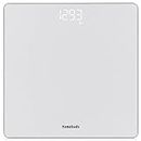 Homebuds Digital Bathroom Scales for Body Weight, Weighing Professional Since 2001, Crystal Clear LED and Step-on, Batteries Included, 28st/400lb/180kg, Silver