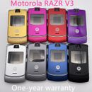 Teléfono Celular Original Motorola Razr V3 GSM Cuatro Bandas Abatible MP3 Desbloqueado Antiguo Barato