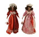 Bambole Di Porcellana Vintage Con vestiti E Accessori