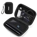 MP3 & MP4 Player Case for Luoran for innioasis for TIMMKOO-Travel Carrying Case for 2.8"- 4.3" Touch Screen MP3 MP4 Music Player with Bluetooth Fit for Earbuds, USB Cable, Memory Card-Black