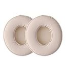 kwmobile Ear Pads Compatible with Beats Solo 2 Wireless/Solo 3 Wireless Earpads - 2x Replacement for Headphones - Beige