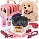 13Pcs Dog Toys for Kids Girls Walking Barking Electronic Stuffed Dog Plush