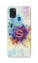 ELRACases� Name II Initial II Letter S with Butterflies Back Cover Case for Samsung Galaxy A21S, SM-A217F / DS, SM-A217M / DS, SM-A217F / DSN Back Cover -(V6) RAJ1001