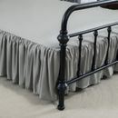 Ruffled Platform Bed Skirt Valance Split Corners Dust Ruffle Brushed Microfiber