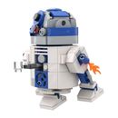 Juego de construcción de droides robóticos interactivos MOC Star Wars R2-D2 con cabeza corporal giratoria