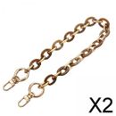 2X Acrylic Alloy Bag Chain Strap Durable Replacement Trips Commuting Street