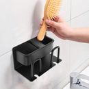  Bathroom Accessories Toothbrush Holder Power Toothpaste Wall Mount Makeup