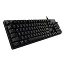 Logitech G G512 CARBON LIGHTSYNC RGB Mechanical Gaming Keyboard with GX Brown Switches