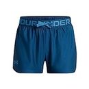 Under Armour Girls Play Up Solid Shorts, (426) Varsity Blue / / Cosmic Blue, Youth Large