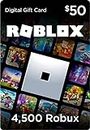 Roblox Gift Card - 4500 Robux Or 50$ Roblox Credit ( GIFT CARD CODE ONLY )