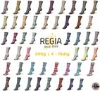 100g REGIA COLOR 4-fädig 4-fach Sockenwolle - große Farbauswahl (55,00-59,50€/kg