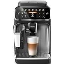 Philips 4300 Series Fully Automatic Espresso Machine, 8 Beverages, LatteGo Milk Solution, Intuitive Display (EP4346/70)