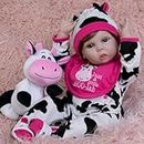 Milidool Realistic Reborn Baby Dolls, 22 Inch Realistic Newborn Baby Doll Girl, Real Life Baby Doll Handmade Real Life Baby Dolls Bebes Reborn Toddler for Kids 3+ Year Old