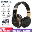 Wireless Bluetooth Headphones Noise Cancelling Over-Ear Headset Stereo Earphones