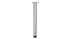 Richelieu Hardware 660710170 700 mm (27-1/2'') - Zoom Series Table Leg - Stainless Steel - Box of 4
