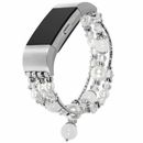 Women's Bling Agate Beads Stretch Strap Watch Band For Fitbit Charge 2 / 2HR