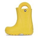 Crocs Mixte enfant Handle It Rain Boot Kids Chaussures bateau, Jaune Clair, 28/29 EU