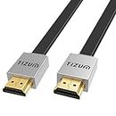 TIZUM “Fusion” Gold Plated 4K HDMI to HDMI Cable | HDMI 2.0 | High Speed @18GBPS Supports 3D, HD Audio & Video 1080p - For Laptop, Projector, TV, Xbox 360, PS5, PS4, Set Top Box, Camera (3 M/10 Ft)