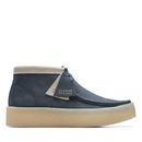Clarks Wallabee Cup Boot 26171091 Mens Blue Nubuck Lace Up Chukkas Boots