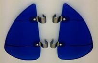 Vintage Style Blue Accessory Vent Wing Air Deflector Breeze Breezies Pair
