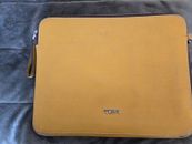 TUMI Travel Tablet/Electronics Organizer Leather Zippered Case