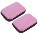 2pcs Small Hard Shell Carrying Case - Cable Organizer Bag for Electronics