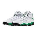 Nike Jordan Men's 6 Rings Basketball Shoes (White/Black/Lucky Green, us_Footwear_Size_System, Adult, Men, Numeric, Medium, Numeric_13)