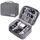 Kaxich Electronics Accessories Bag Travel Gadget Bags Portable Cable Organizer Case Waterproof Universal for Adapters Memory Cards, USB Cables