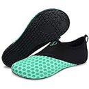 Barerun Barefoot Quick-Dry Water Sports Shoes Aqua Socks for Swim Beach Pool Surf Yoga for Women Men Blue 8.5-9.5 B(M) US 7-7.5 D(M) US